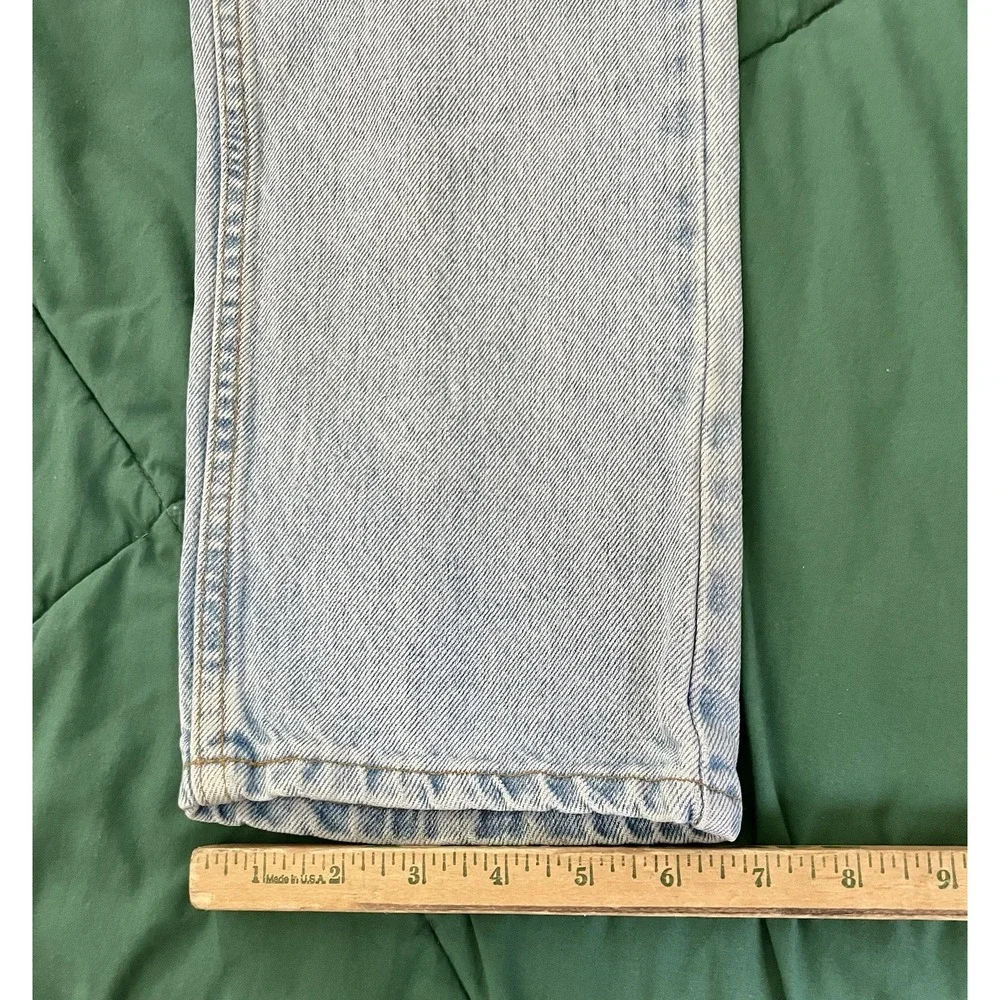 Vintage Levis 505 Regular Fit Straight Leg Jeans Light Wash Made in USA 33x30